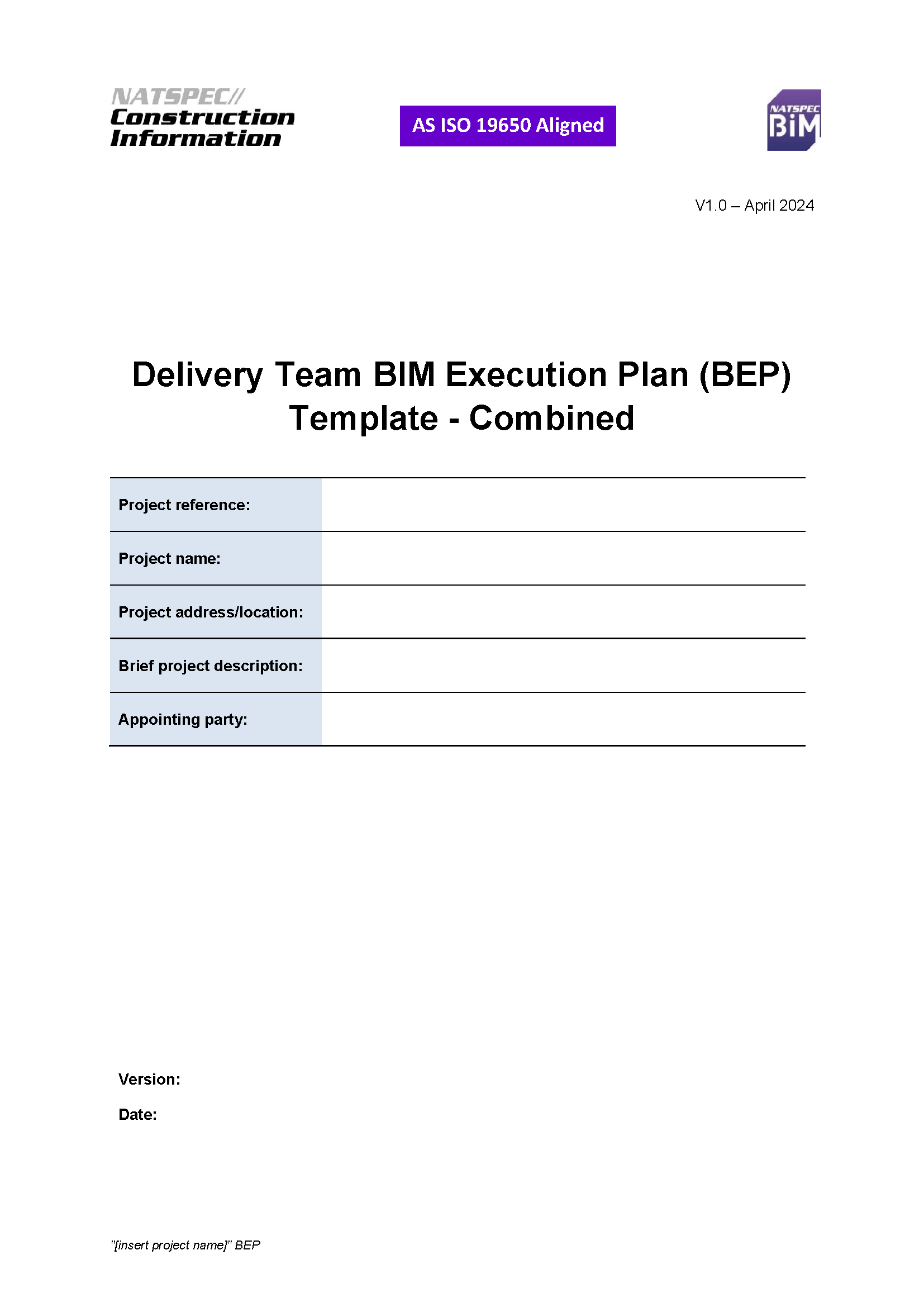 BEP_Template_Delivery_Team